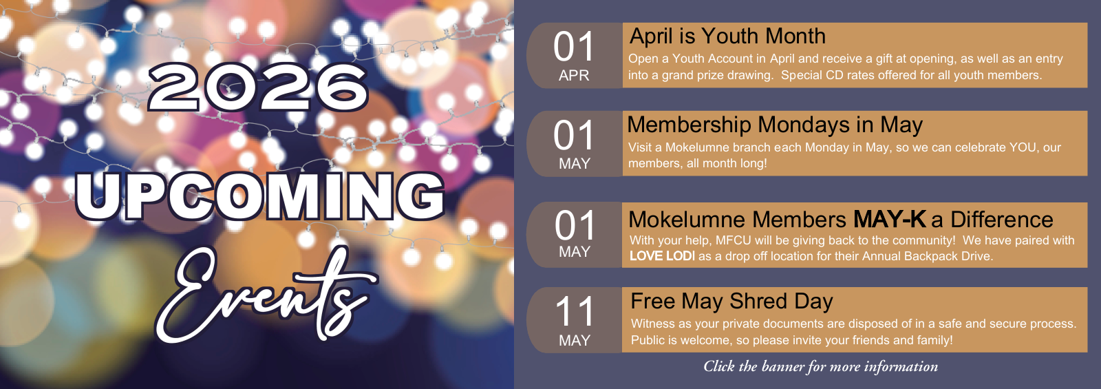 upcoming events